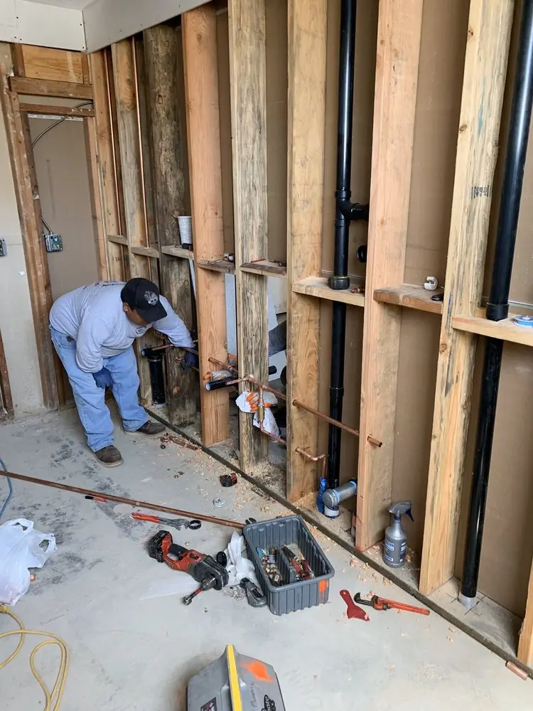 Commercial rough-in plumbing for Gas Line Repair in Casper